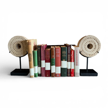 Circular Hand-Carved Stone Disc from Timor, Indonesia