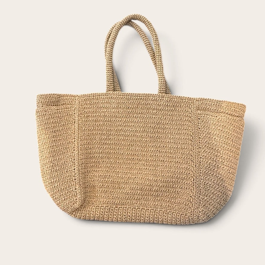 Hand Woven found. Horizontal Day Bag