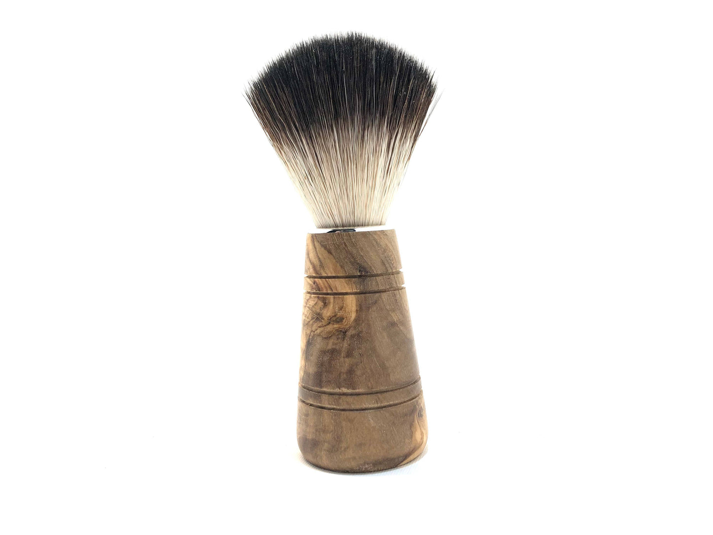 Luxury olive wood and vegan hair shaving brush