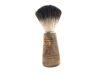 Luxury olive wood and vegan hair shaving brush
