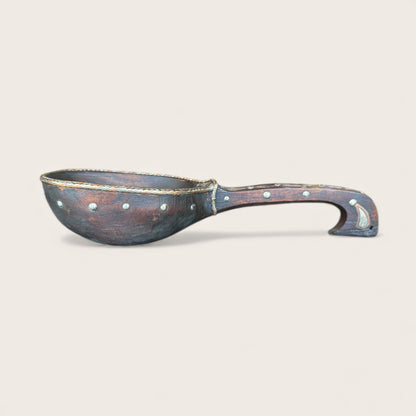 Moroccan Wood Spoon with Silver detailing