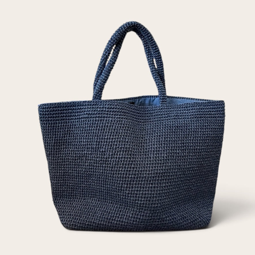 Linen Raffia Classic Tote