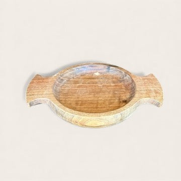 Walnut Wood Mini Serving Platter/ Bowl Saucer