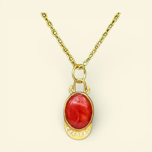 Natural Coral Pendant