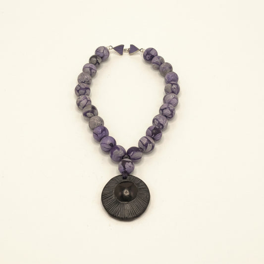 Seed Palm Beach Antique Venetian Trade Bead Necklace