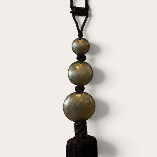Cactus Silk Moroccan Tassel Chocolate Disc
