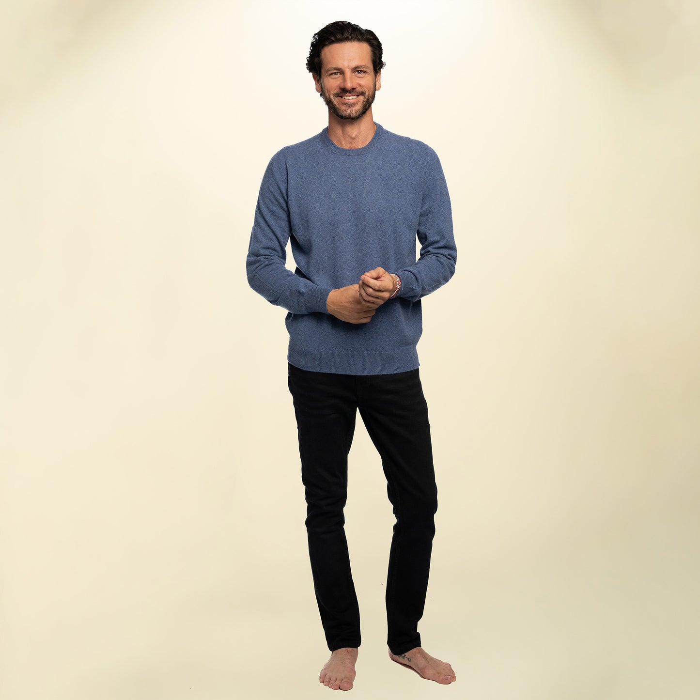 Men’s Italian Renewed Cashmere Crewneck Sweater