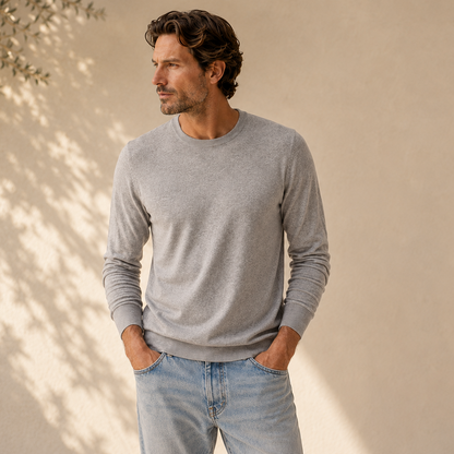 Men’s Italian Renewed Superfine Cashmere Crewneck