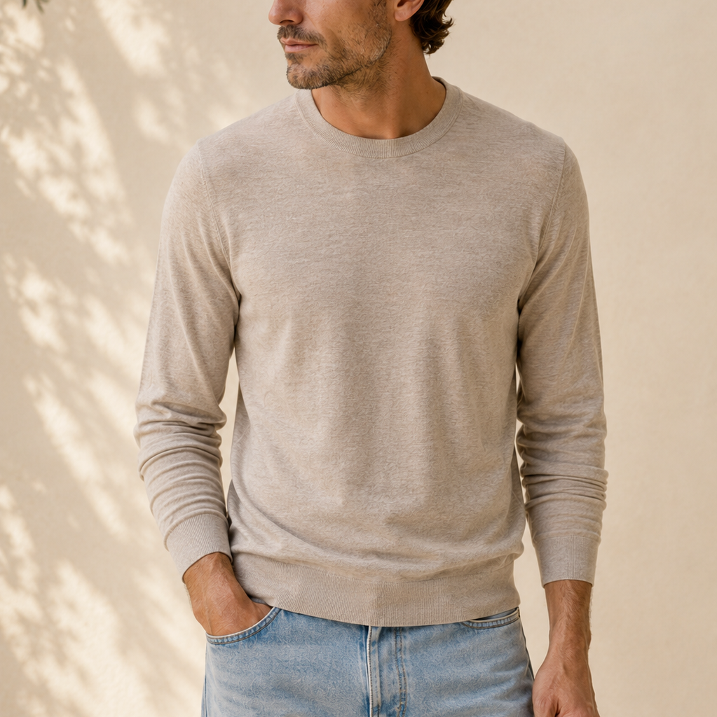 Men’s Italian Renewed Superfine Cashmere Crewneck
