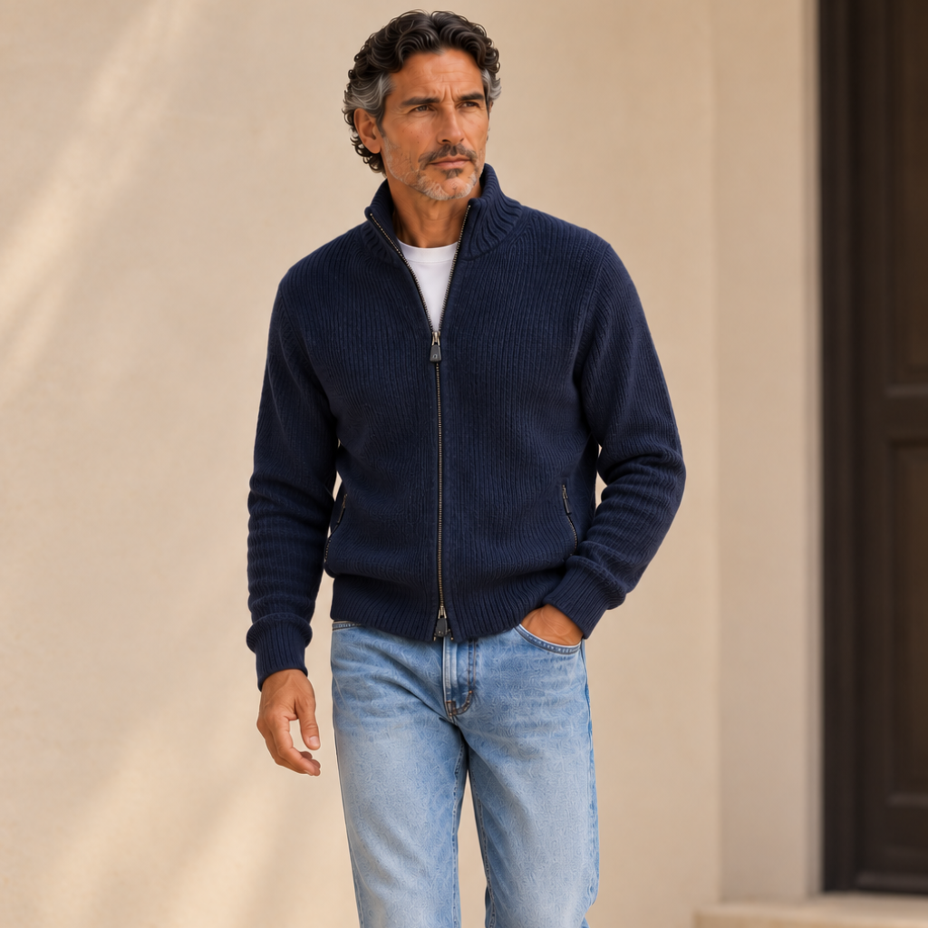 Renewed Loro Piana Zip Cardigan