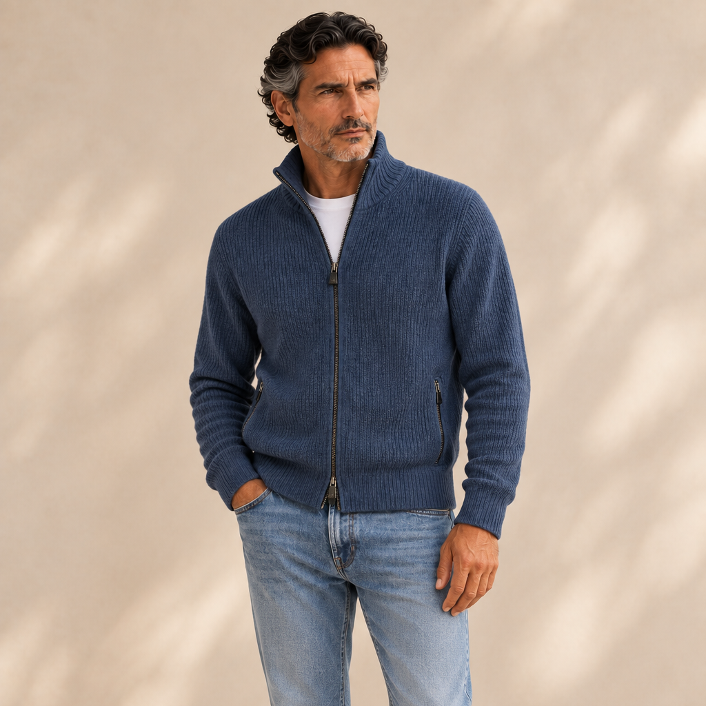 Renewed Loro Piana Zip Cardigan