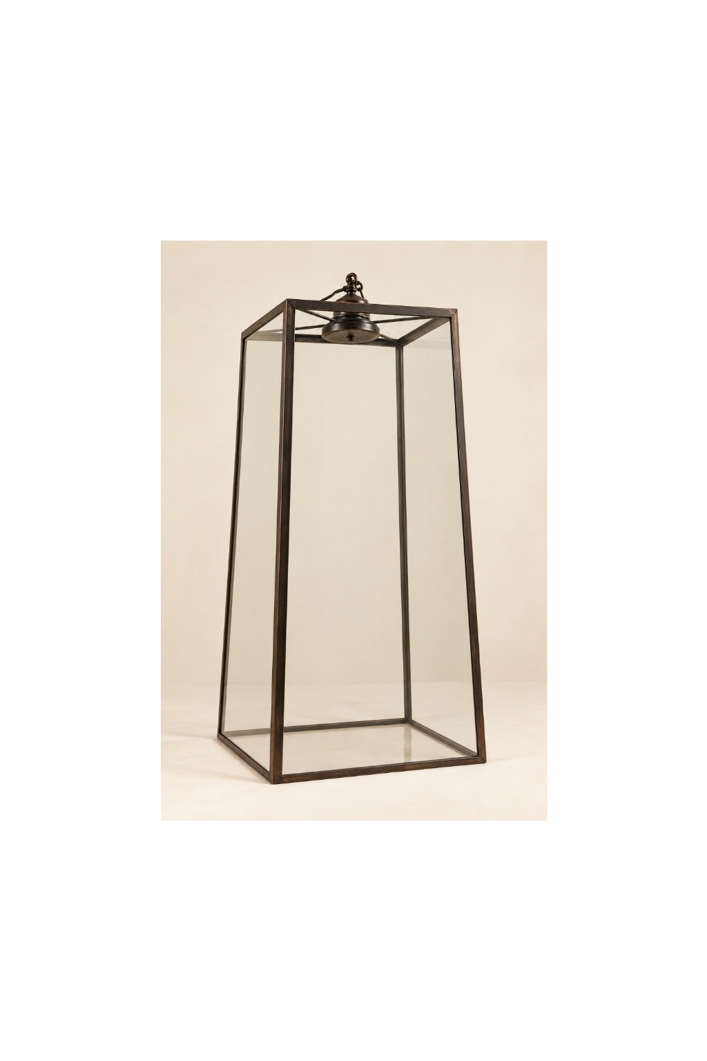 Glass Hurricane Frame for Chandelier
