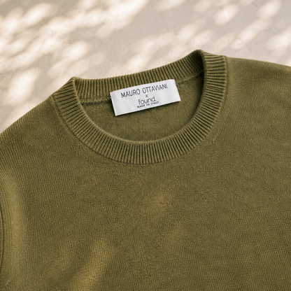 Men’s Italian Renewed Cashmere Crewneck Sweater
