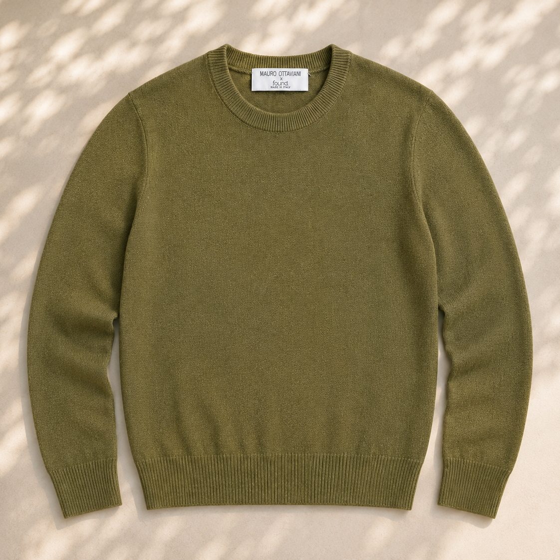 Men’s Italian Renewed Cashmere Crewneck Sweater