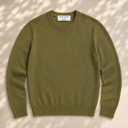 Men’s Italian Renewed Cashmere Crewneck Sweater