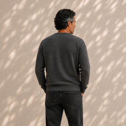 Men’s Italian Renewed Cashmere Crewneck Sweater