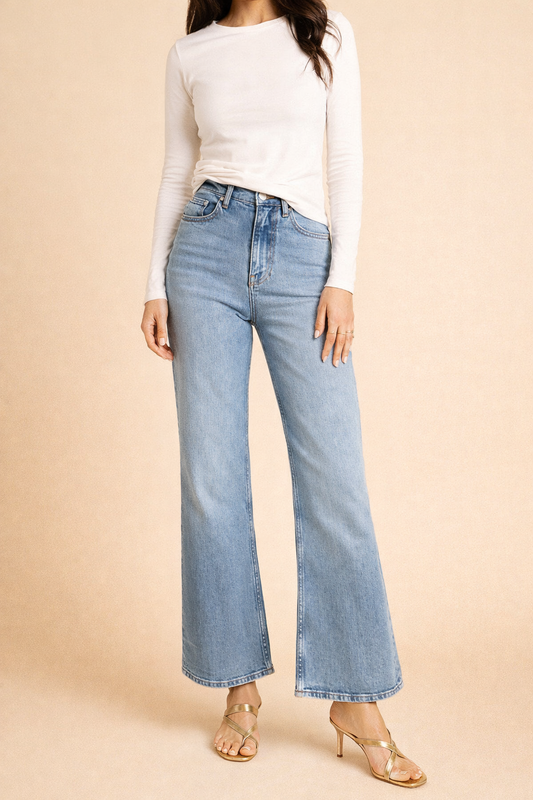 Organsk Women’s Wave Jeans Crop Raw Denim