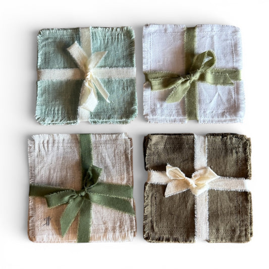 100% Linen Coaster