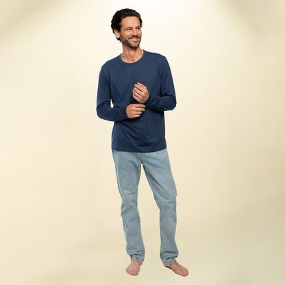 found. Men's Organic Cotton Long Sleeve Crew Neck