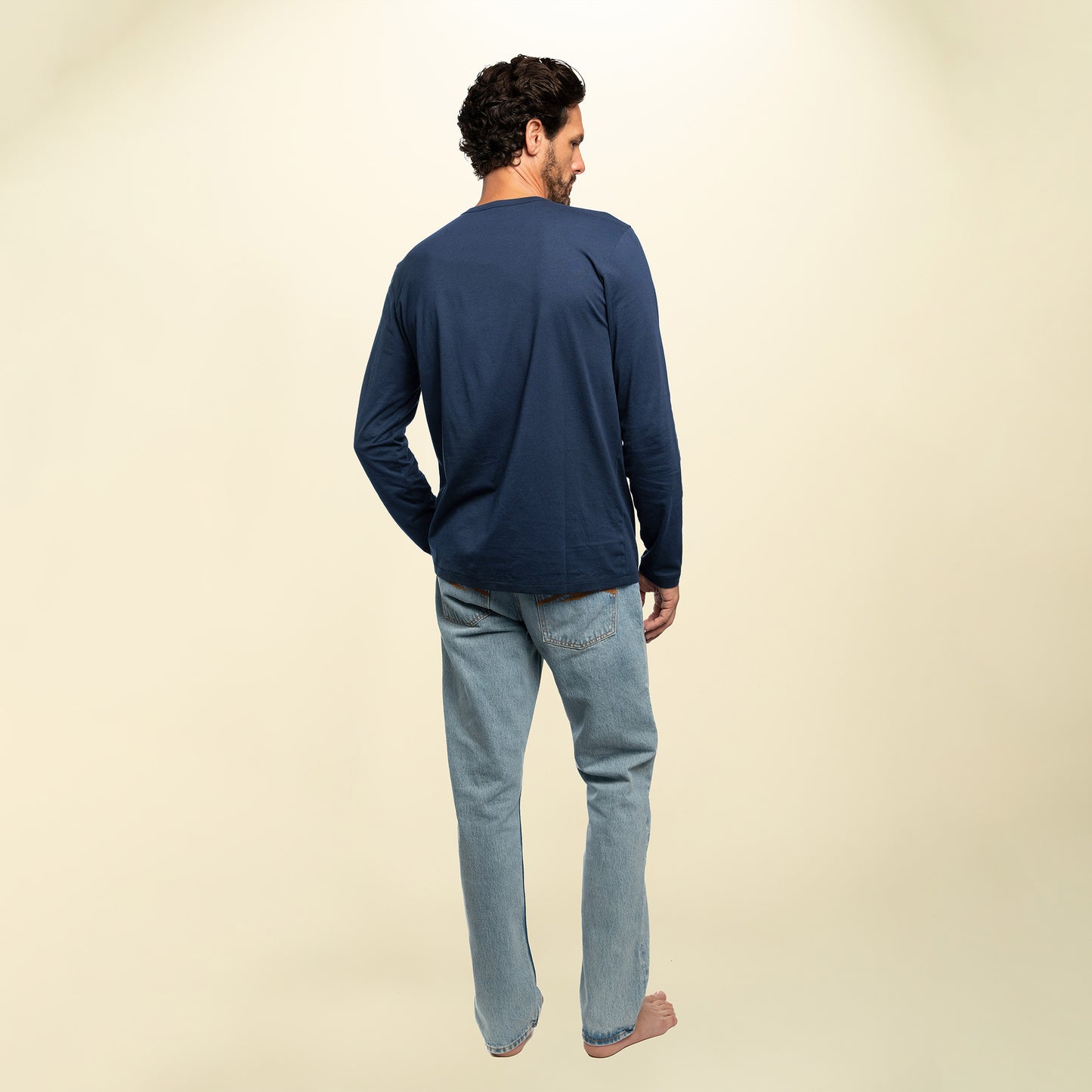 found. Men's Organic Cotton Long Sleeve Crew Neck