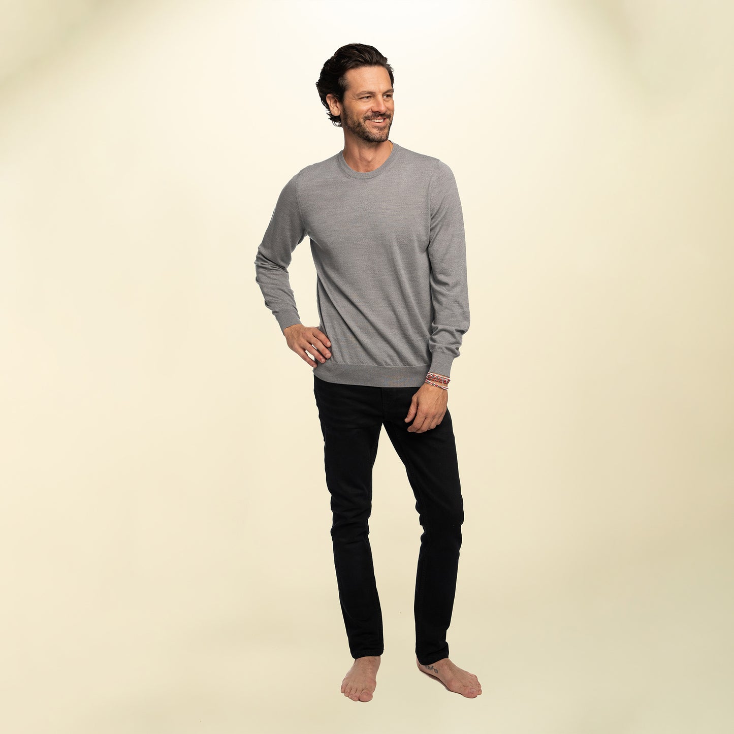 Men’s Italian Renewed Superfine Cashmere Crewneck