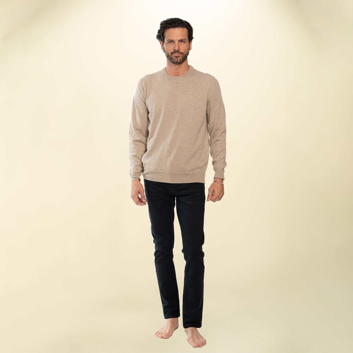 Men’s Italian Renewed Cashmere Crewneck Sweater