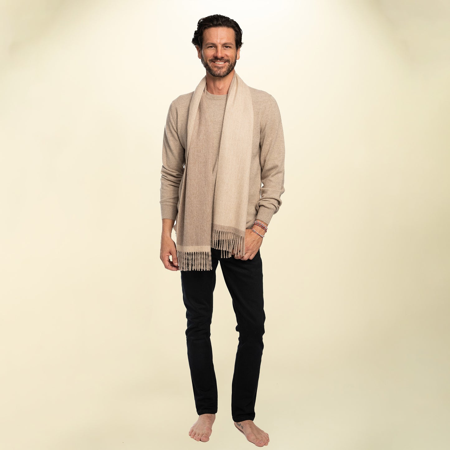 Men’s Italian Renewed Cashmere Crewneck Sweater