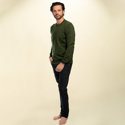 Men’s Italian Renewed Cashmere Crewneck Sweater