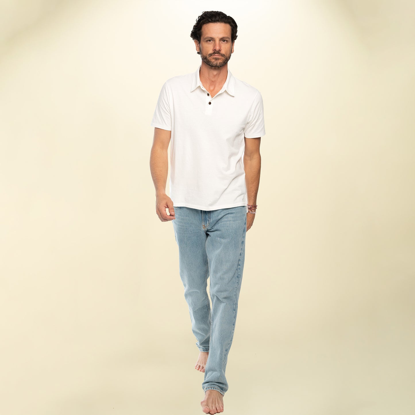 found. Men's Organic Cotton Short Sleeve Polo