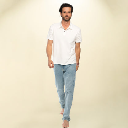 found. Men's Organic Cotton Short Sleeve Polo