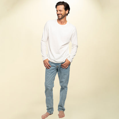 found. Men's Organic Cotton Long Sleeve Crew Neck