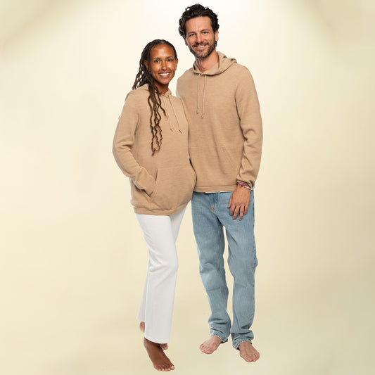 Unisex Baby Alpaca and Cotton Hoodie