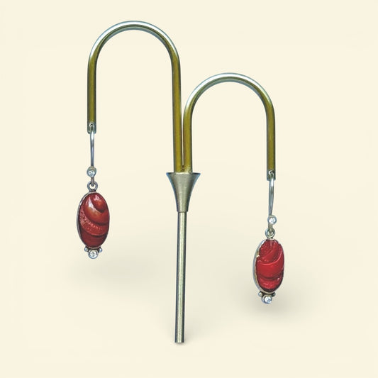 Coral Earrings