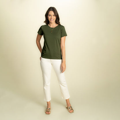 found. Women's Organic Cotton Short Sleeve Relaxed Crew Tee