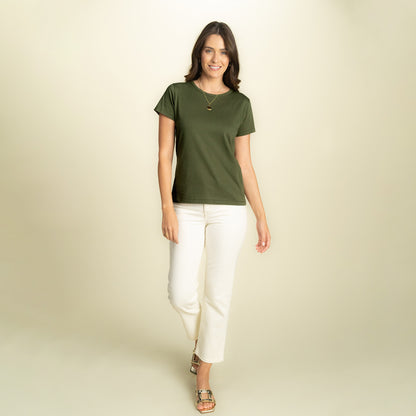 found. Women's Organic Cotton Short Sleeve Relaxed Crew Tee