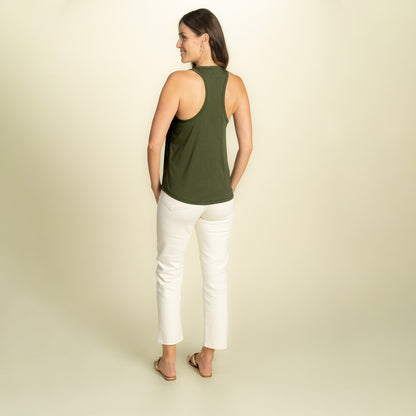 found. Women's Organic Cotton Racerback Tank