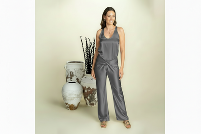 Parrero Silk Pant Solid Color