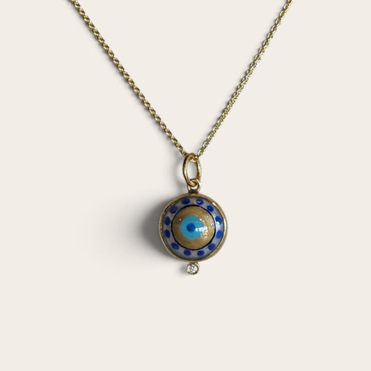 Evil Eye Painted Charm