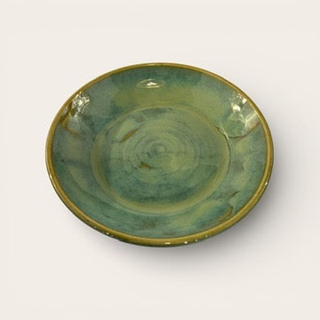 ap pottery turquoise shallow dish