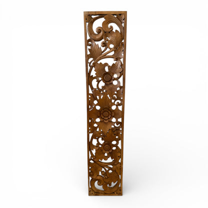 Hand Carved Teak Decorative Panel