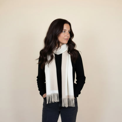 100% Peruvian Baby Alpaca Double-faced Scarf