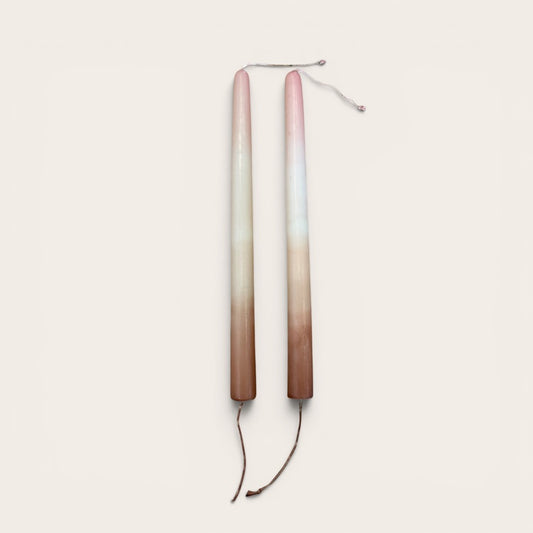 Oaxacan Hand-Poured Ombré Taper Candles
