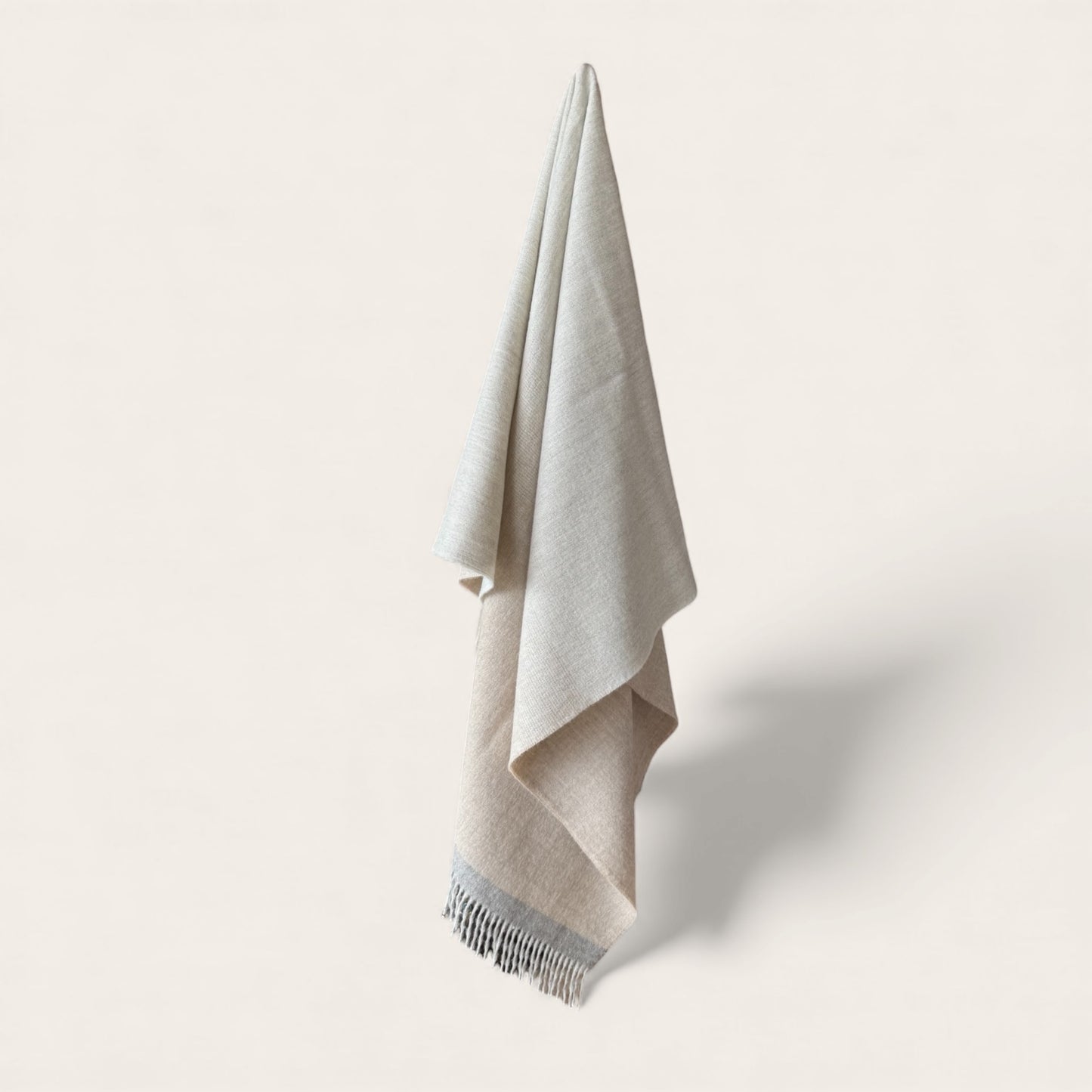 Ombre Baby Alpaca Throw Beige