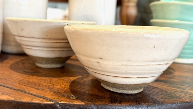 ap pottery cream "salt" bowl