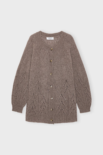 The Holly Open Weave, Cashmere Cardigan
