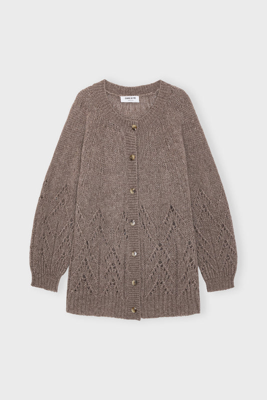 The Holly Open Weave, Cashmere Cardigan