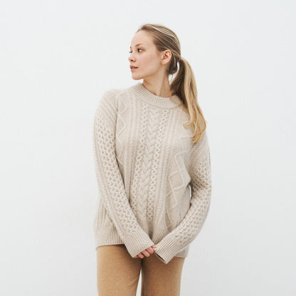 Malou Cashmere Fisherman's Sweater