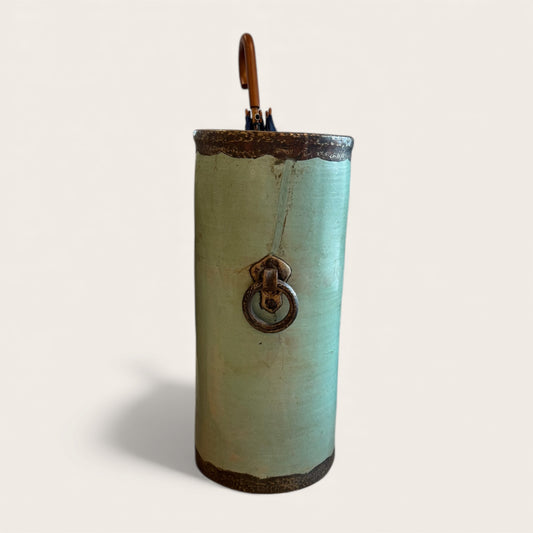 Morroccan Ceramic Umbrella Stand Patina Glaze
