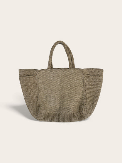 Hand Woven found. Horizontal Day Bag