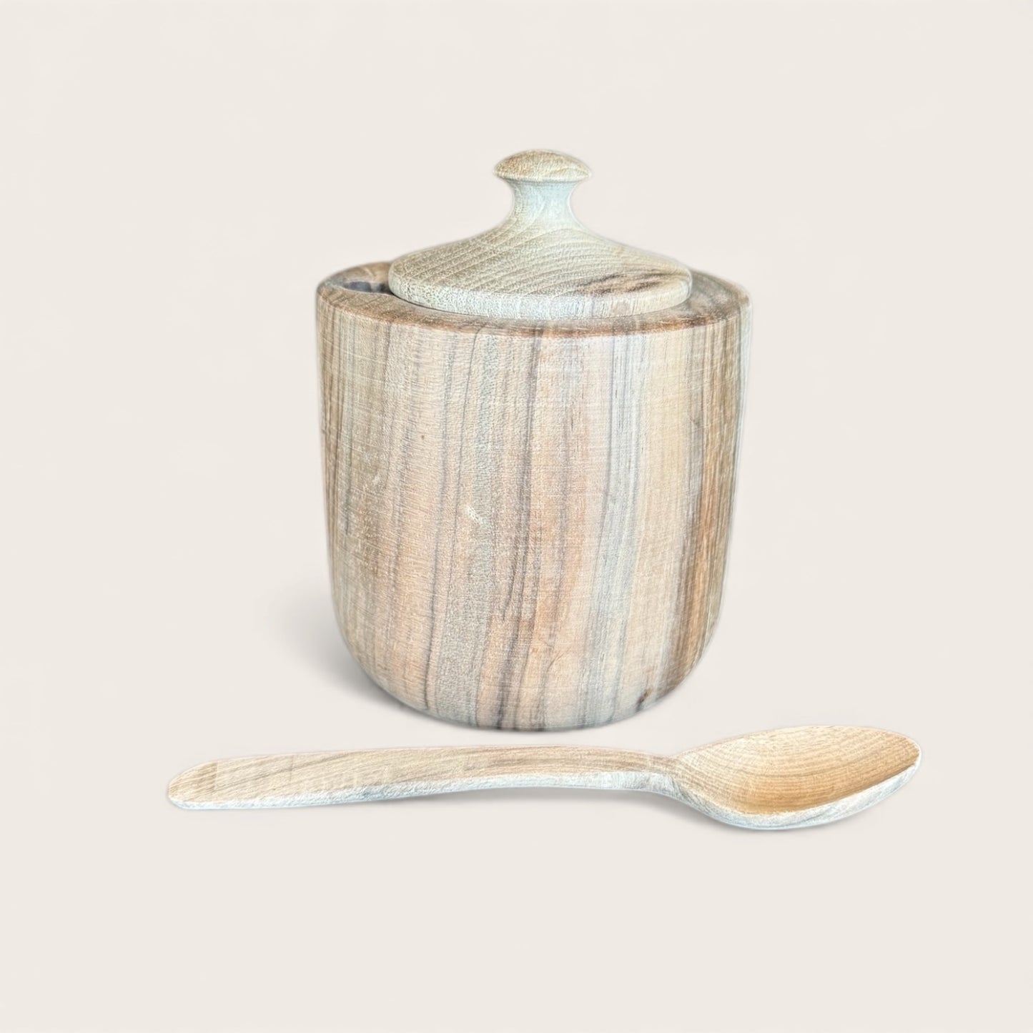 Walnut wood Condiment Serving Container